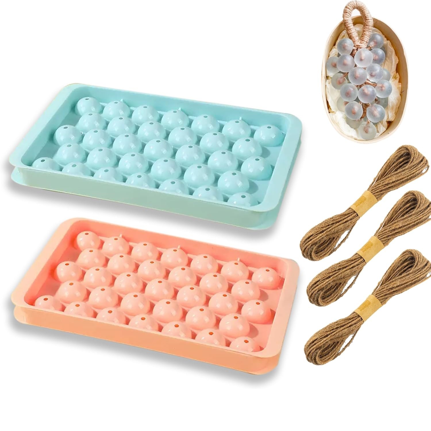 Soap Making Hobby - แม่พิมพ์ทำสบู่รูปพวงองุ่น DIY อุปกรณ์ทำเรซิ่น 3 มิติ เหมาะสำหรับงานประดิษฐ์ตกแต่งบ้าน