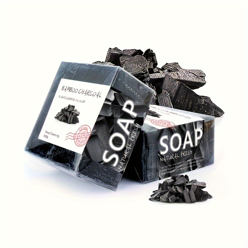 Soap Making Unit - สบู่ถ่านไม้ไผ่แฮนด์เมดให้ความชุ่มชื้น 100 กรัมพร้อมน้ำมันหอมระเหย - ฟองอุดม ทำความสะอาดอย่างล้ำลึก