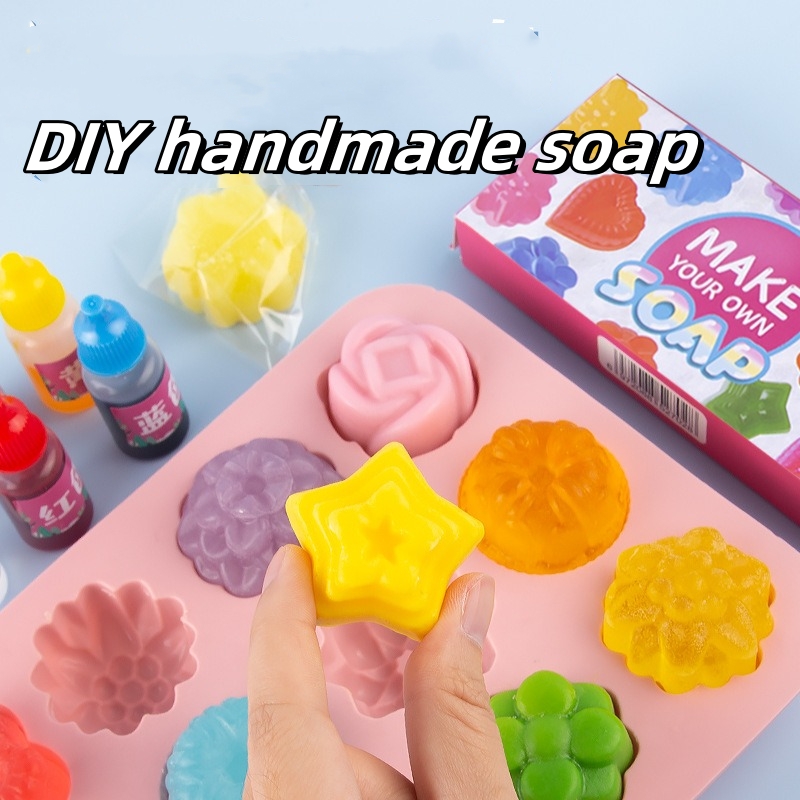 Soap Making Gifts - DIY สบู่แฮนด์เมดคริสตัลสบู่สบู่ทําวัสดุสาวชุดของเล่นของขวัญวันเกิดสบู่ทําชุด