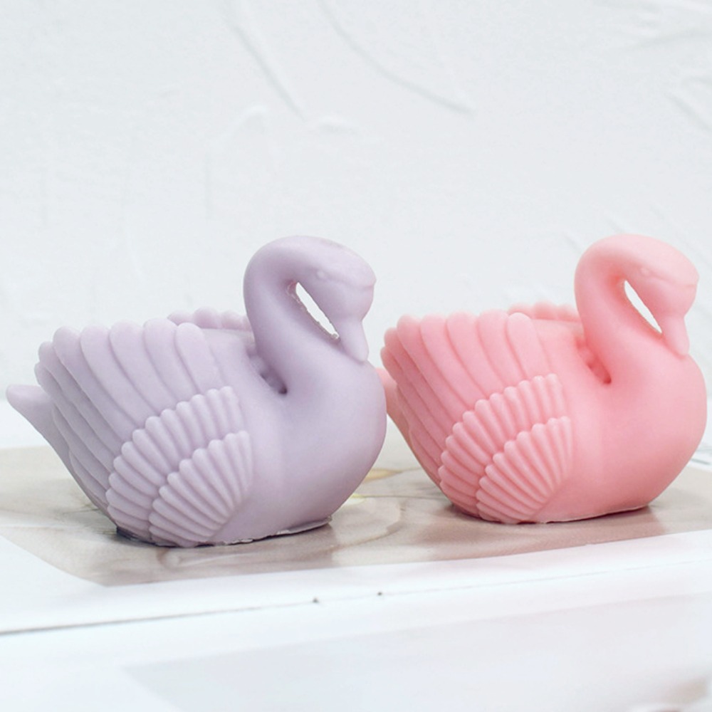 Soap Making Gifts - Cygnus แม่พิมพ์ซิลิโคนรูปหงส์ขาวทำจากยางเรซินสบู่รูปนกสำหรับตกแต่งเค้กแต่งงานช็อกโกแลตเป็นของขวัญ