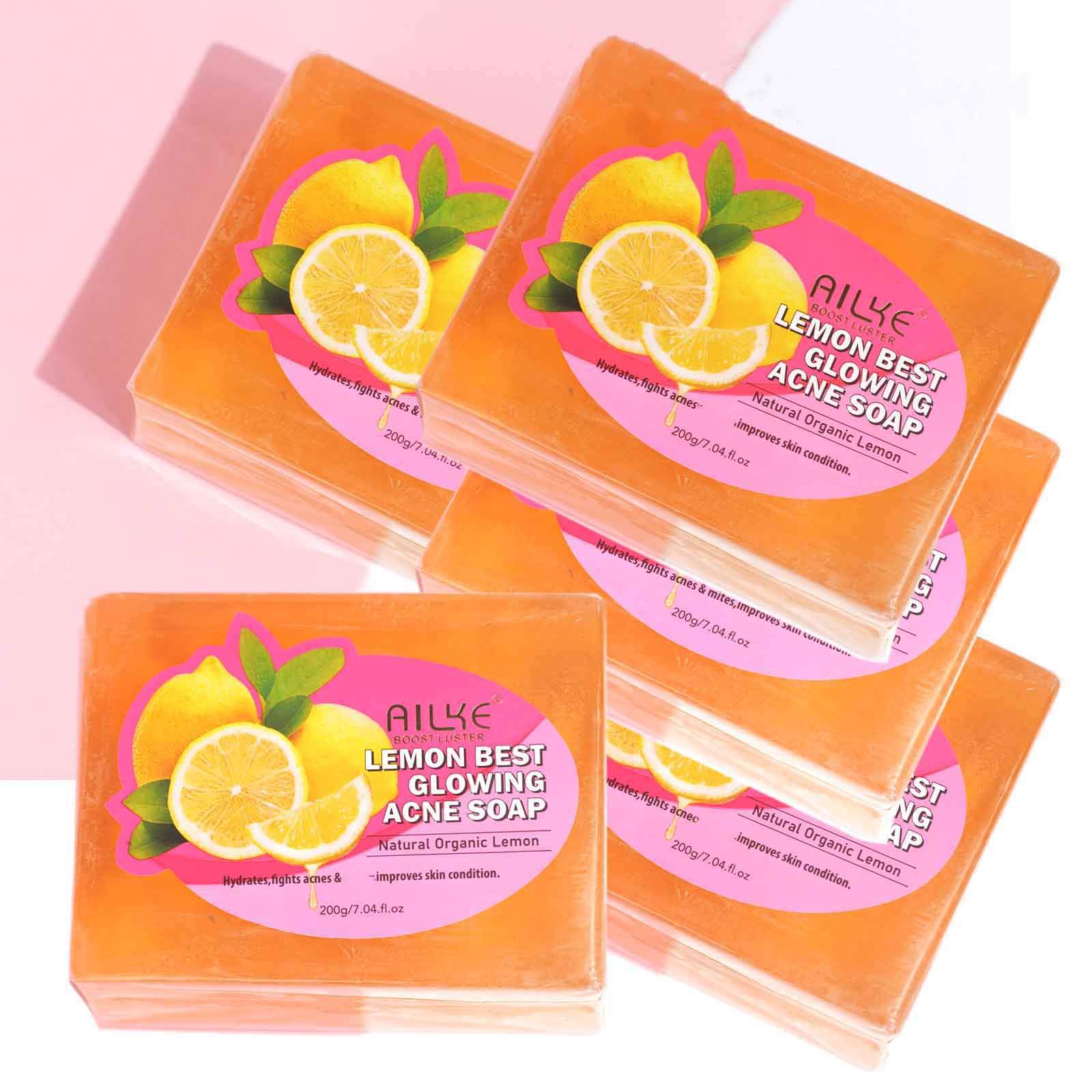 Castor Oil Soap - สบู่ AILKE ลดรอยดำและสิว ช่วยให้ผิวขาวกระจ่างใส ด้วยส่วนผสมจากธรรมชาติ เช่น