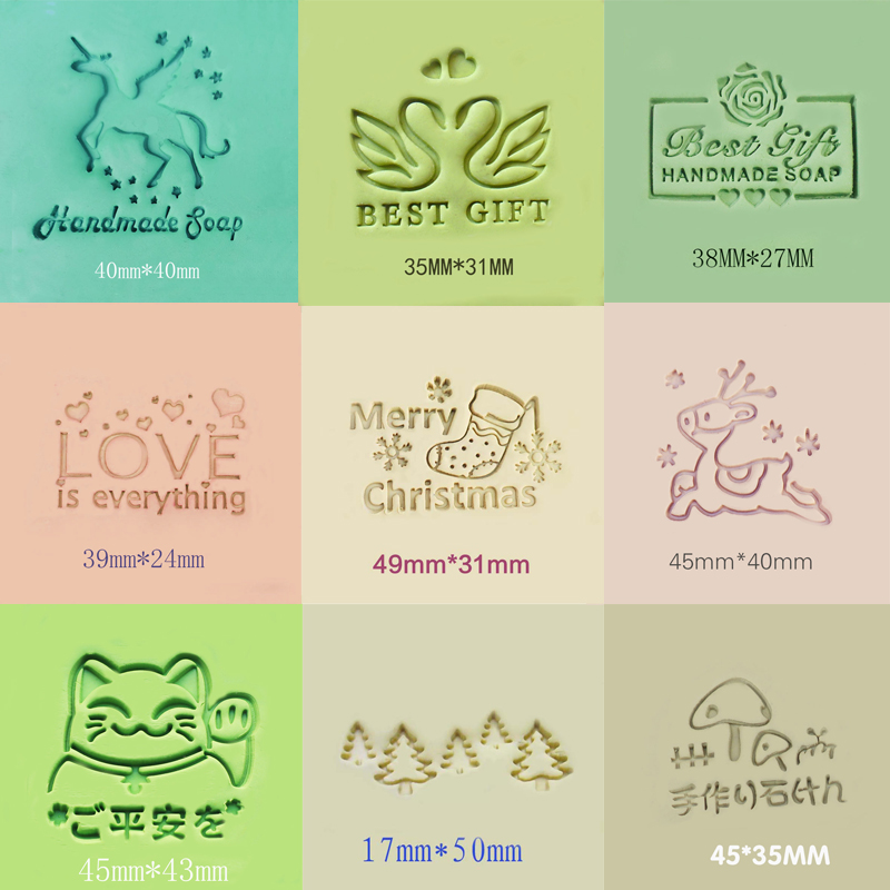 Soap Making Gifts - คริสต์มาสสบู่แสตมป์เรซิ่นอะคริลิค Handmade ที่ดีที่สุดของขวัญจดหมายอินทรีย์ธรรมชาติสบู่เครื่องมือ Elk Christmas Tree