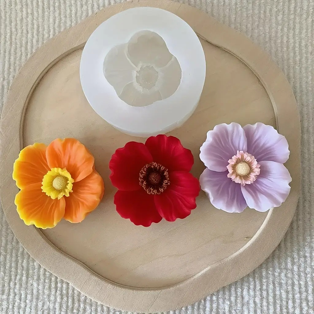 แม่พิมพ์เทียนซิลิโคนรูปดอกไม้  - Soap Making Gifts บทวิจารณ์และราคา