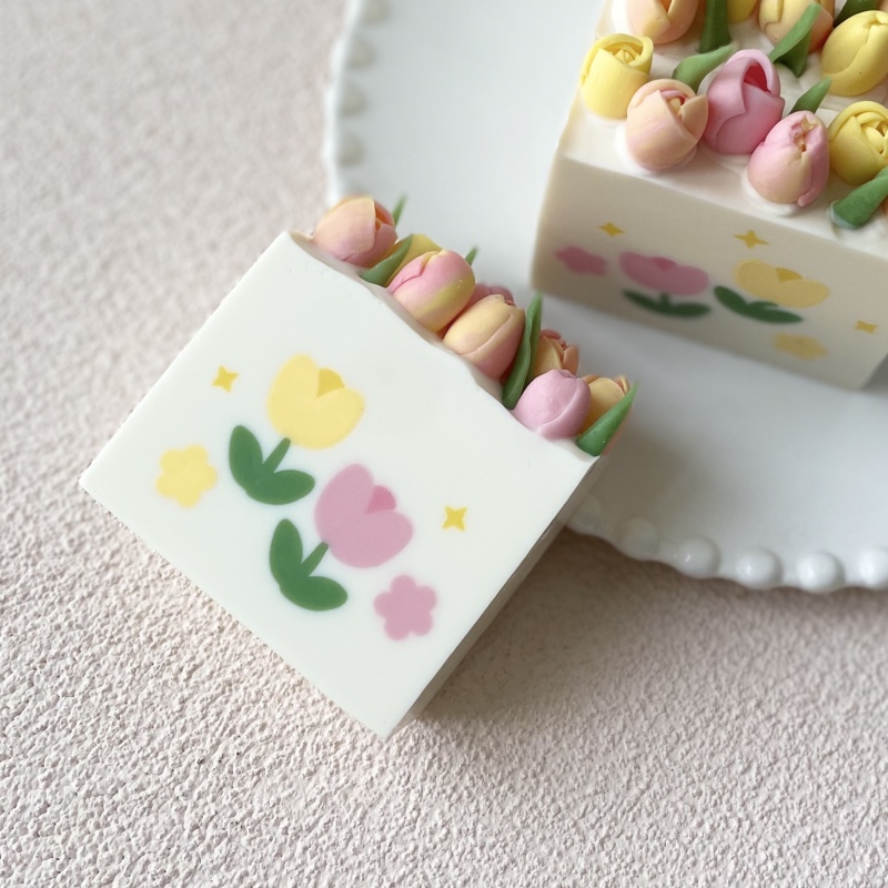 แผ่นอัดรีดดินเหนียวลายดอกทิวลิ - Soap Making Hobby บทวิจารณ์และราคา