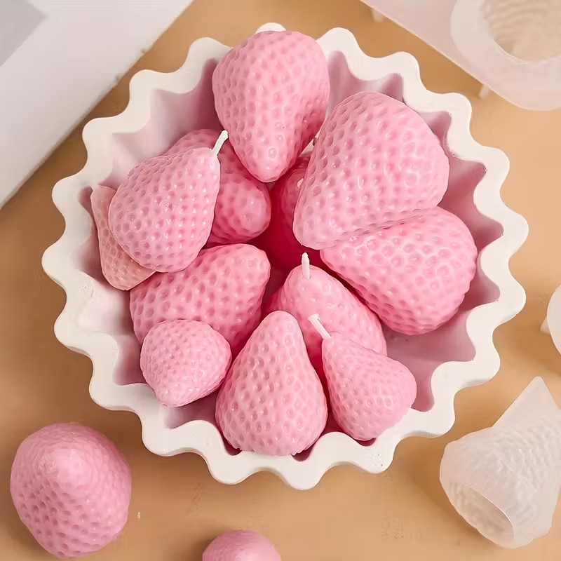 แม่พิมพ์เทียนซิลิโคนรูปสตรอว์เ - Soap Making Gifts บทวิจารณ์และราคา