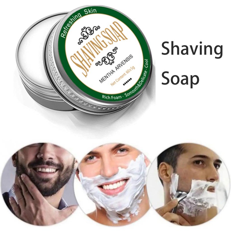 Man Beard Shaving Soap อ่อนโยน - Soap Making Unit บทวิจารณ์และราคา