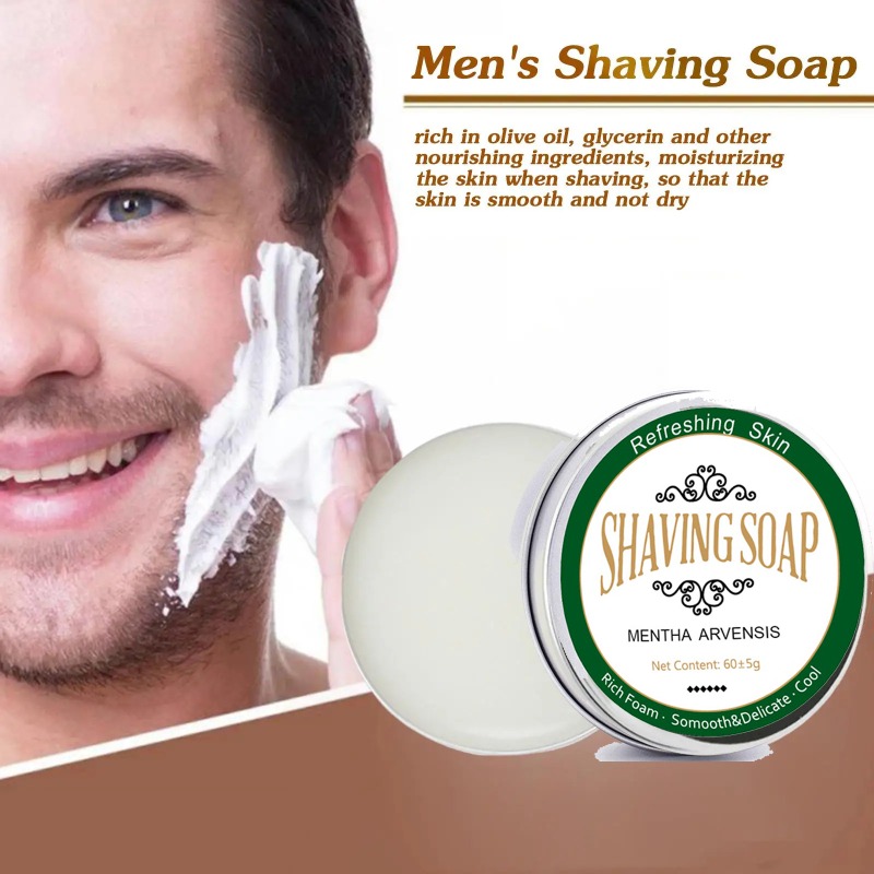 Man Beard Shaving Soap อ่อนโยน - Soap Making Unit บทวิจารณ์และราคา