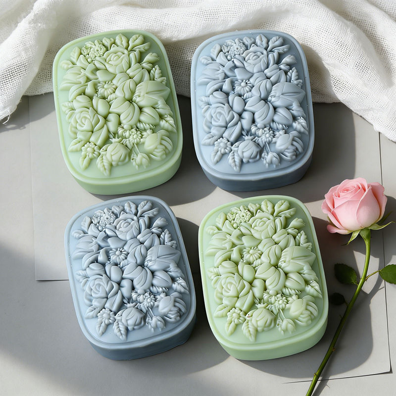 แม่พิมพ์สบู่ซิลิโคนลายดอกไม้ทร - Soap Making Gifts บทวิจารณ์และราคา