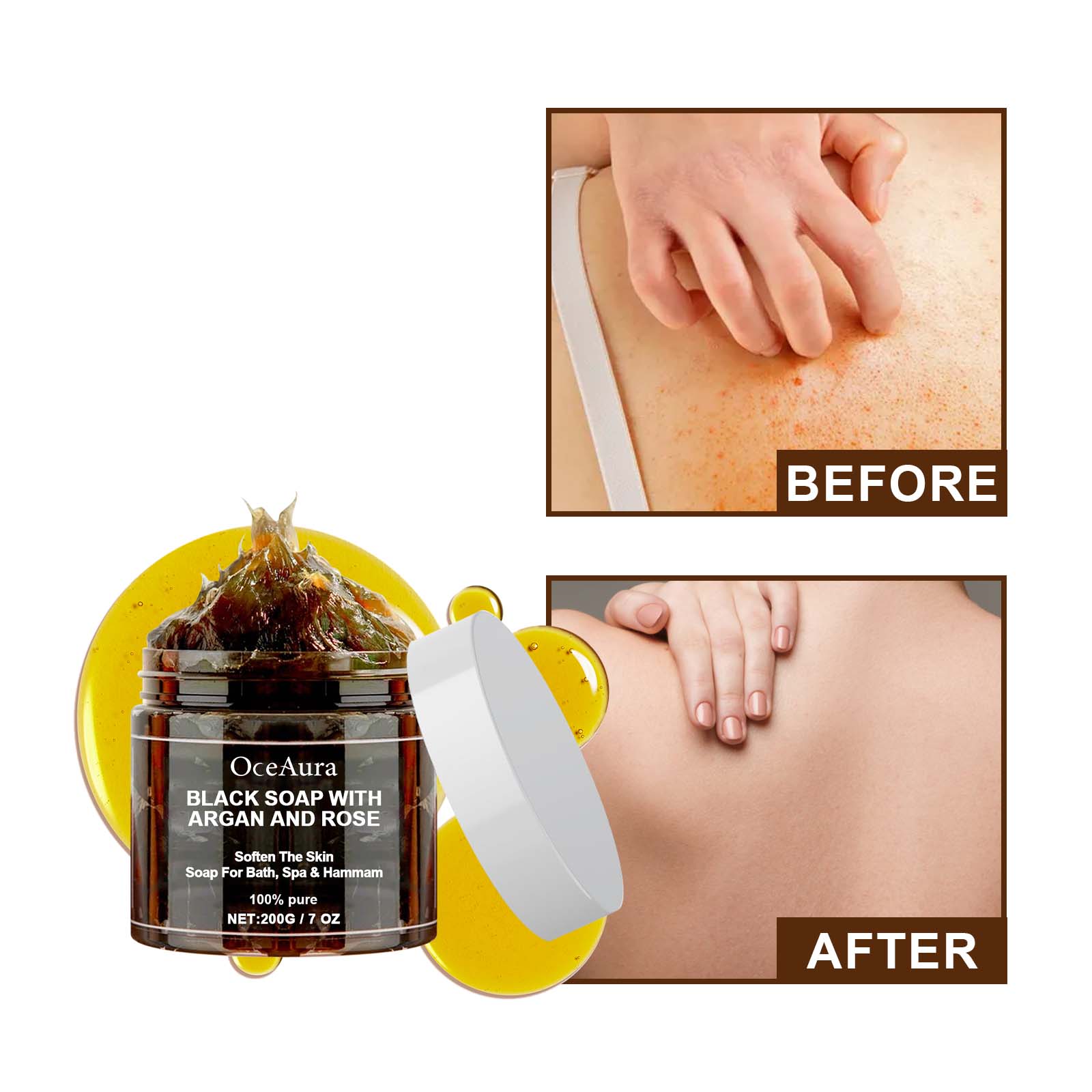 สบู่ดำโอเชียร่า ผสมอาร์แกนและโ - Castor Oil Soap บทวิจารณ์และราคา