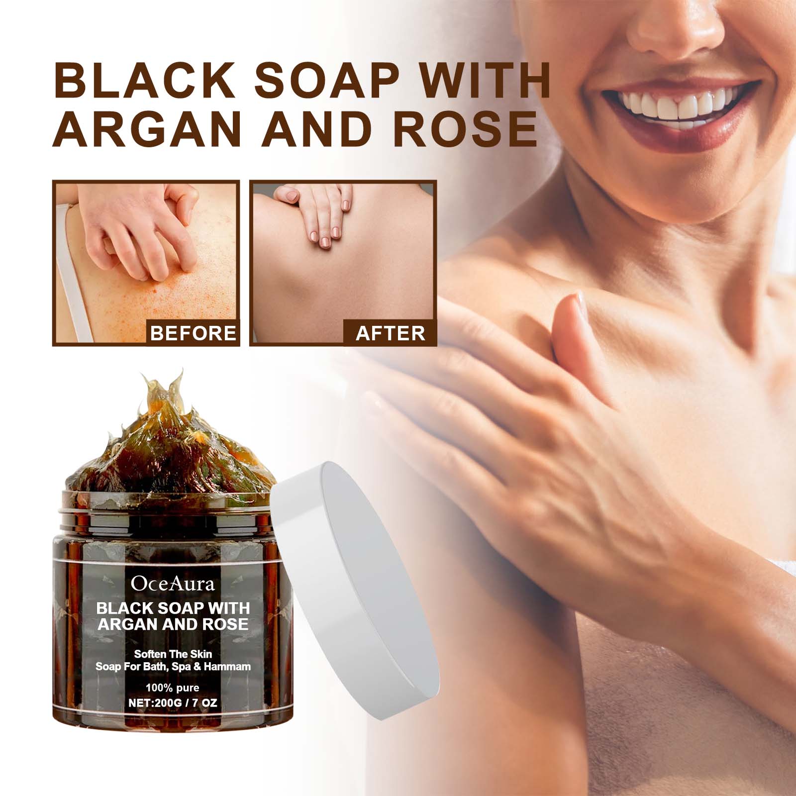 สบู่ดำโอเชียร่า ผสมอาร์แกนและโ - Castor Oil Soap บทวิจารณ์และราคา
